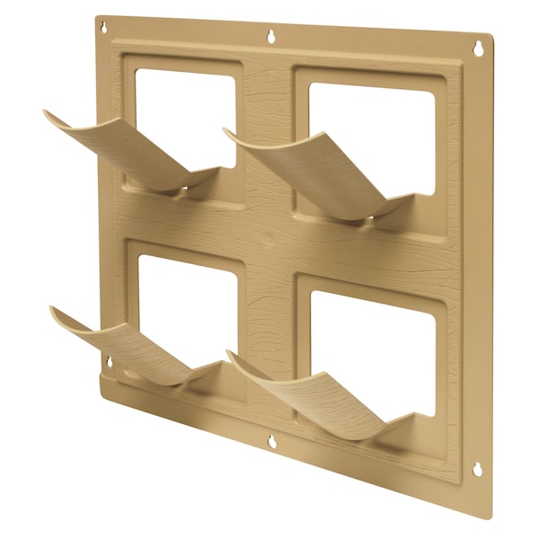 Emsco Group Wall Flowers Vertical Gardening System, Create Gardens on Walls, Holds up to 4 Potted Plants, Sand 2490-1 - main